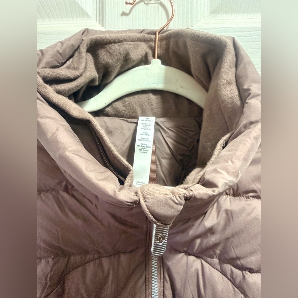 Lululemon Pack It Down Vest Mauve Stone Goose Down Puffer Packable Travel Vest - Picture 3 of 6